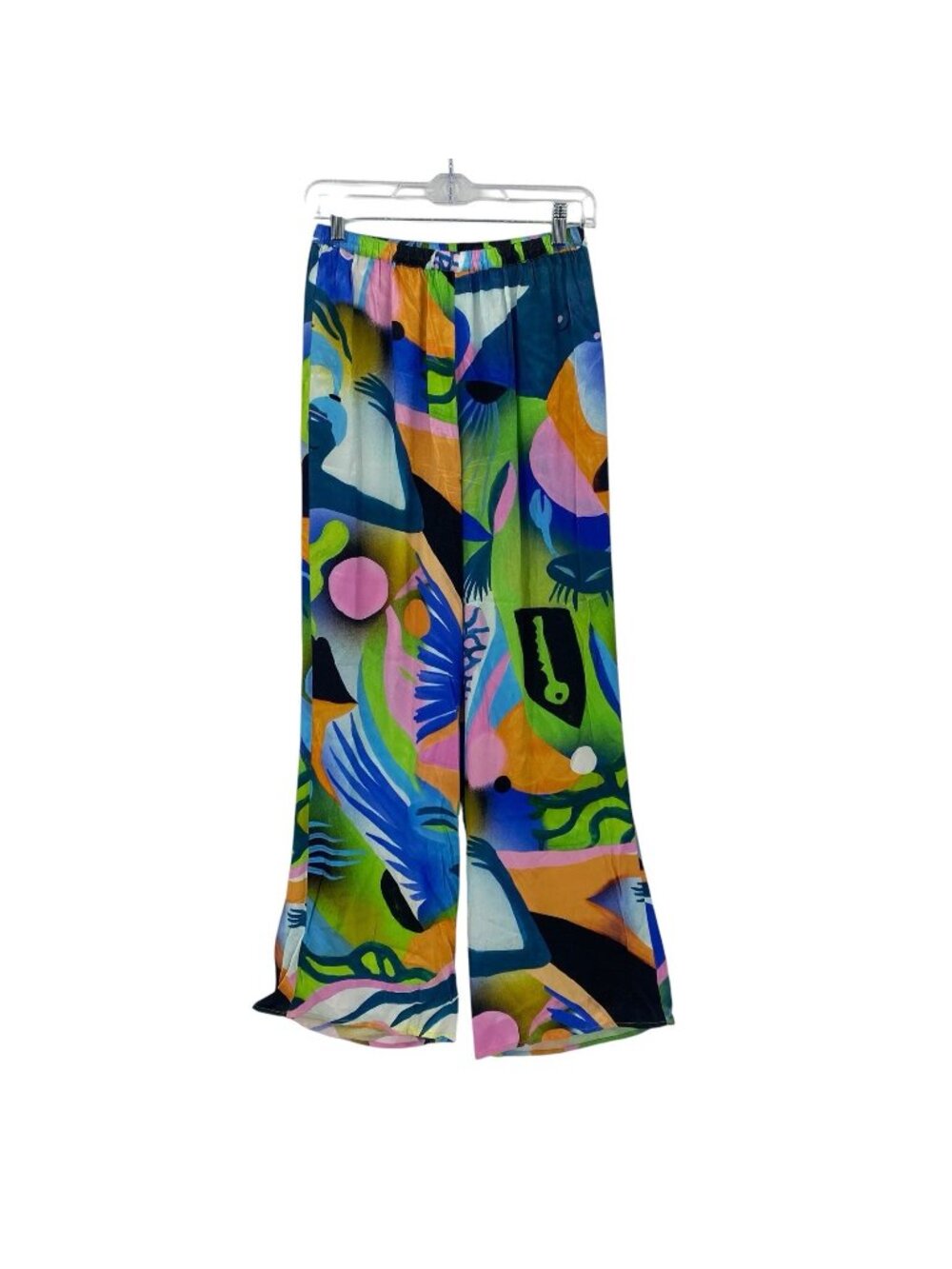 Gorman Size 8 Abstract Colorful Viscose Pants Pull On Pants